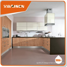 Longue durée de vie Meuble de cuisine en bois de membrane en PVC à bas prix et meuble standard de haute qualité pour cuisine